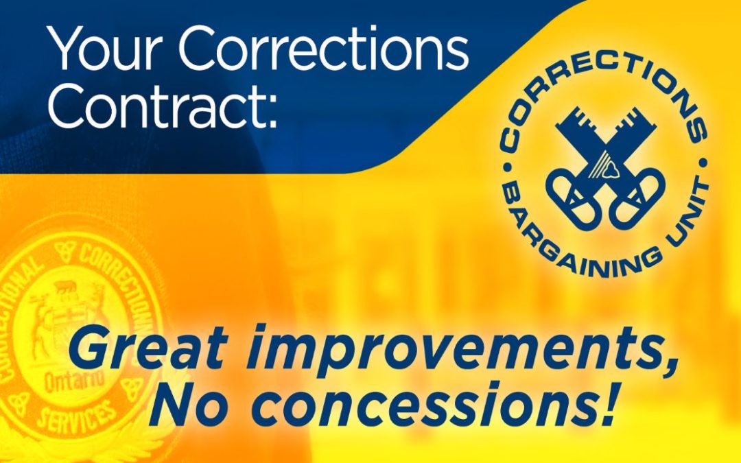 Best Corrections contract in years finalized, available online
